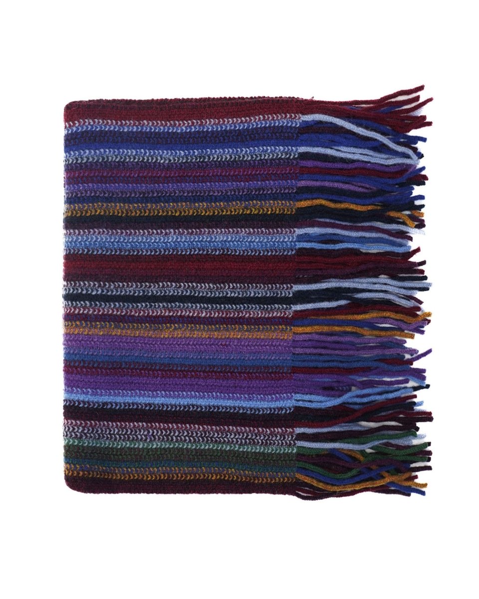Lambswool Striped Scarf - LonaScott