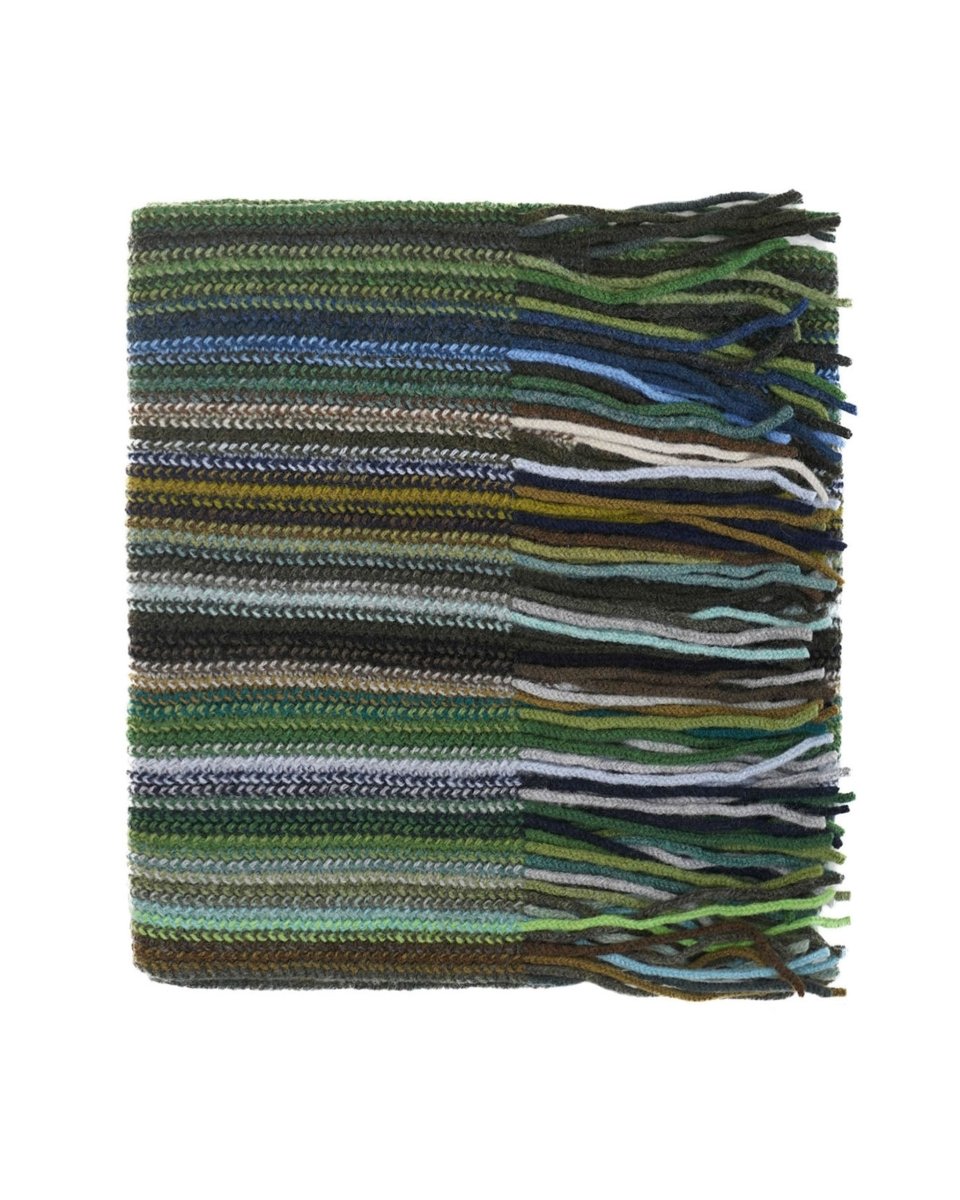 Lambswool Striped Scarf - LonaScott