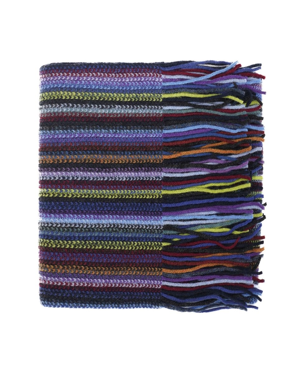 Lambswool Striped Scarf - LonaScott