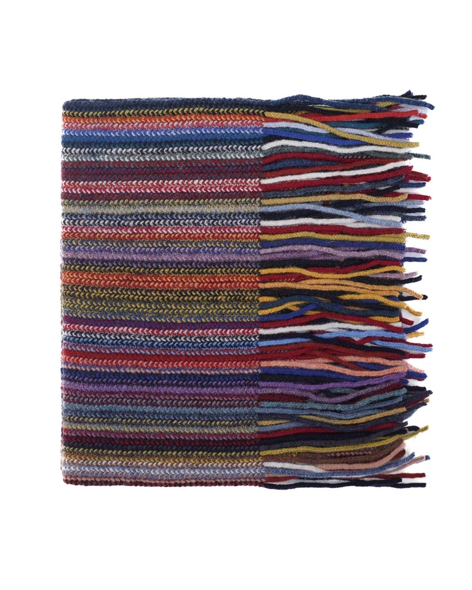 Lambswool Striped Scarf - LonaScott