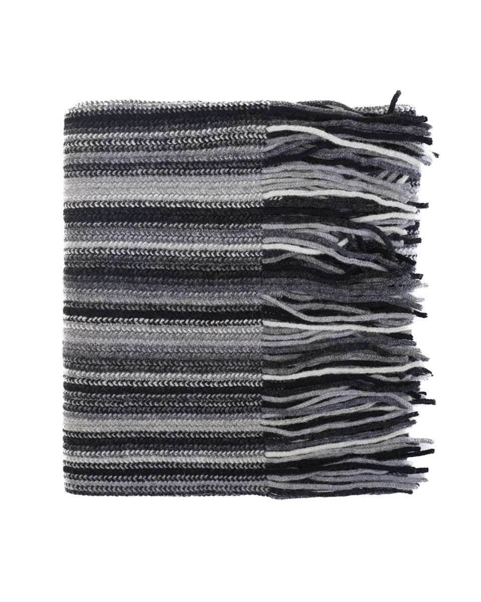 Lambswool Striped Scarf - LonaScott