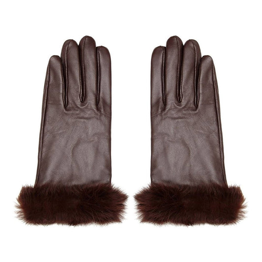 Leather Gloves with Fur Trim - LonaScott