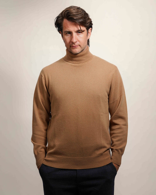 Men's High-Neck Cashmere Jumper