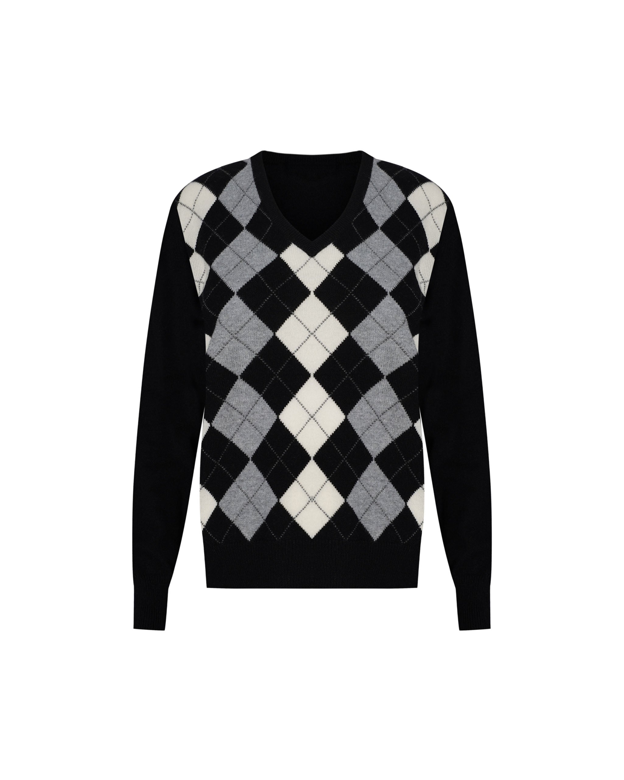 Men's Cashmere Argyle Jumper