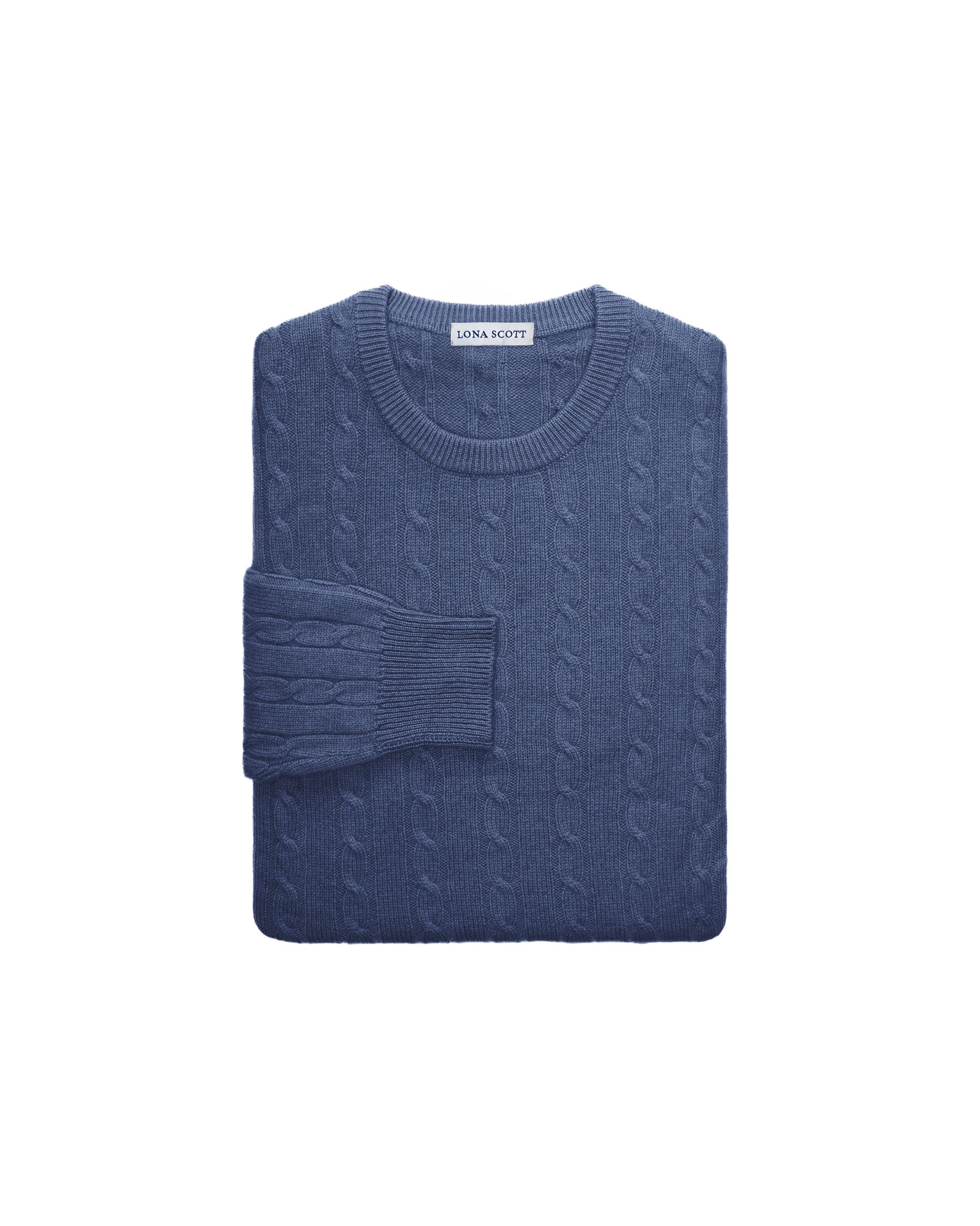 Mens Pure Cashmere Cable Jumper
