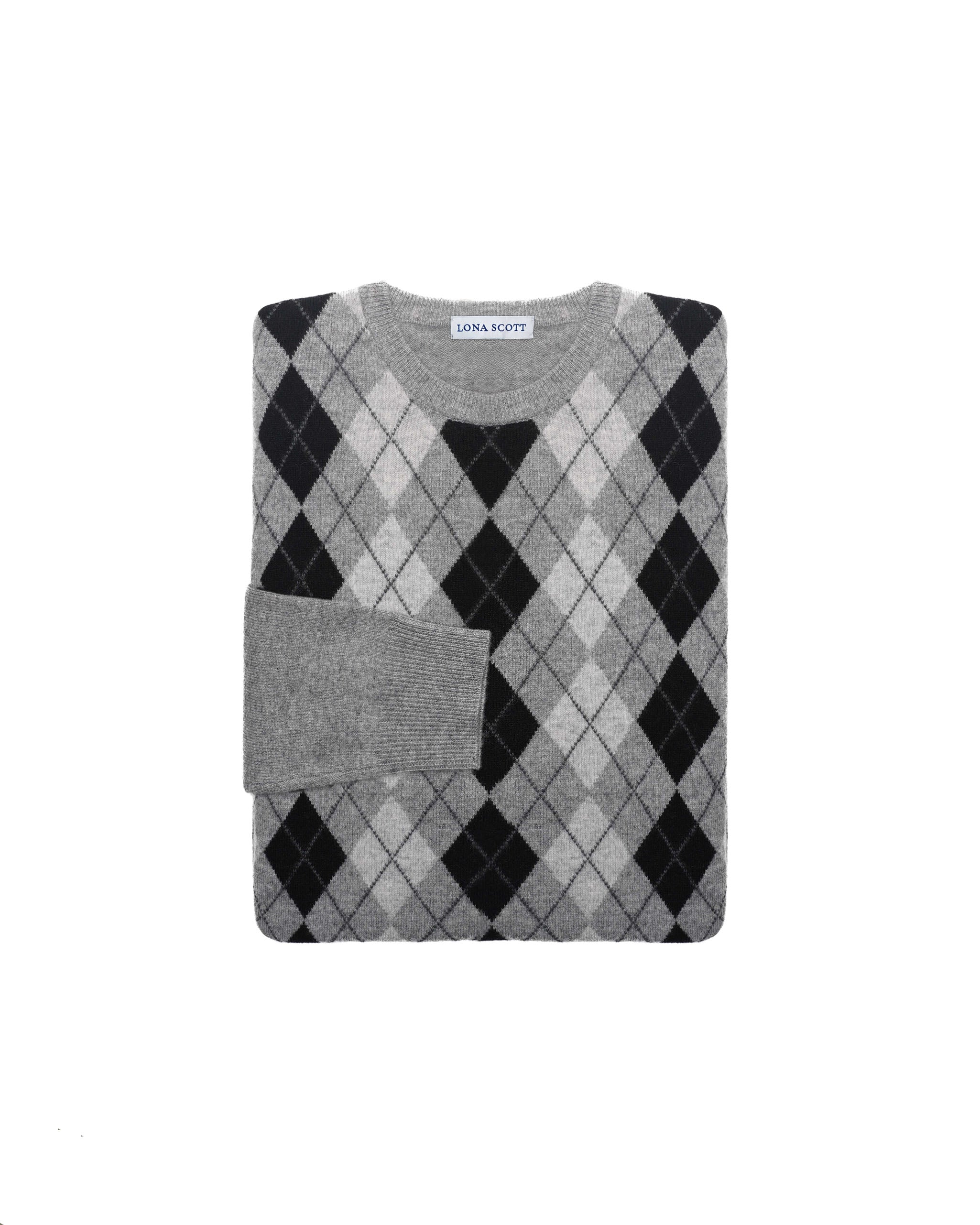 Men's Cashmere Argyle Jumper
