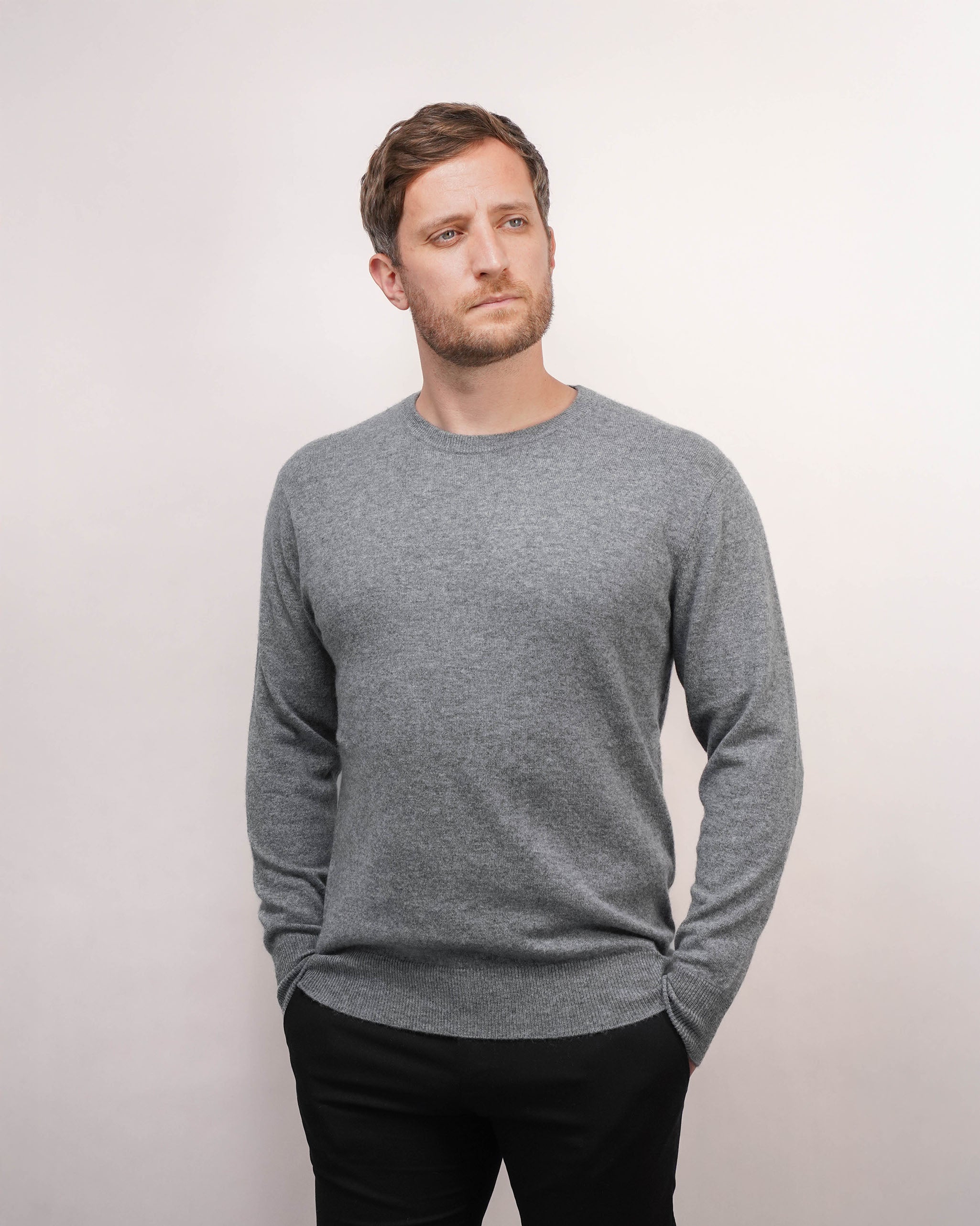 Men's Cashmere Round Neck Jumper