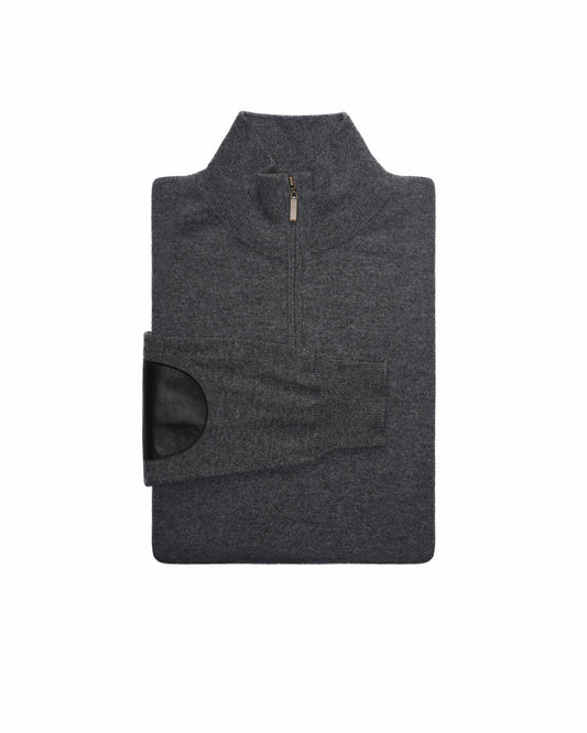 Men's Zip-Neck Cashmere Jumper