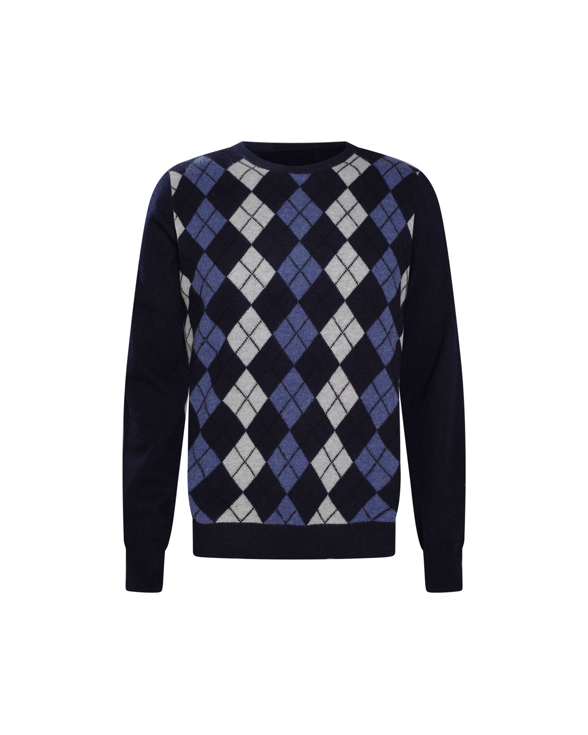 Men's Cashmere Argyle Jumper