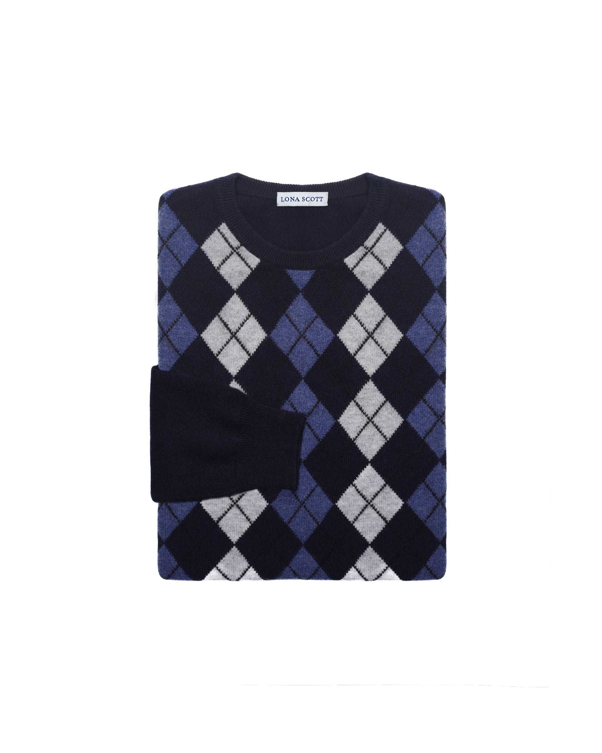 Men's Cashmere Argyle Jumper