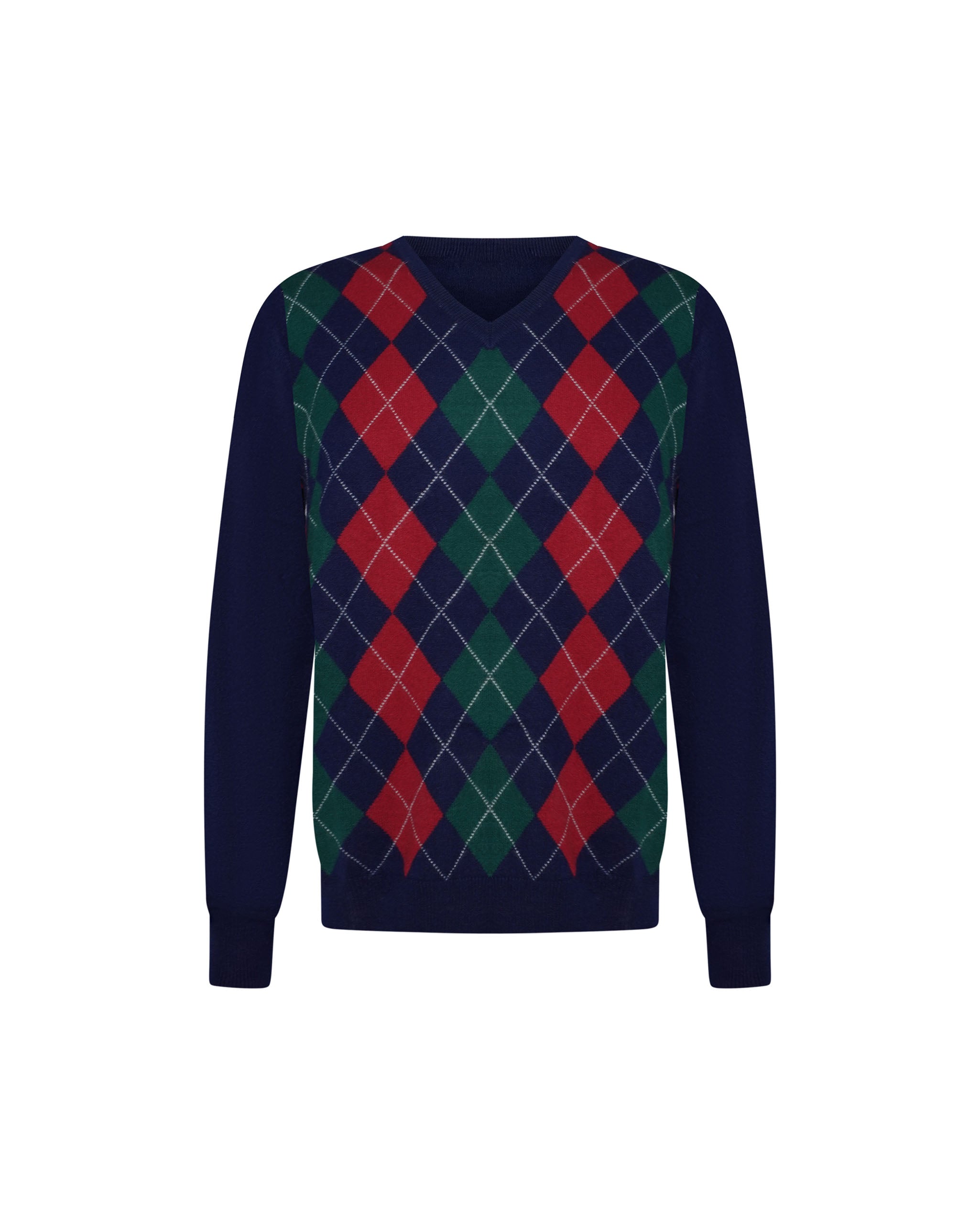Men's Cashmere Argyle Jumper