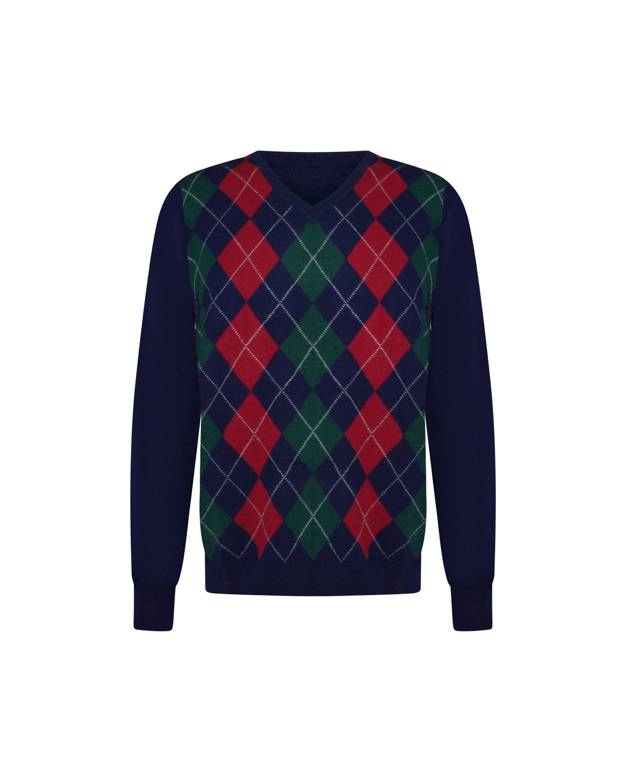 Men's Cashmere Argyle Jumper