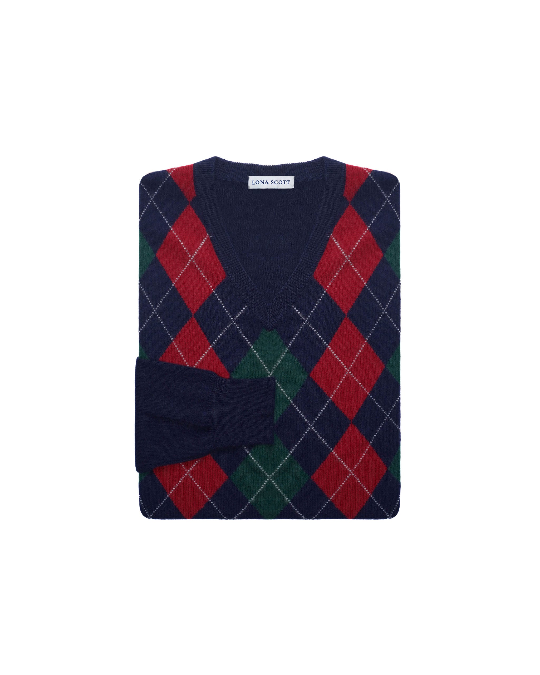 Men's Cashmere Argyle Jumper