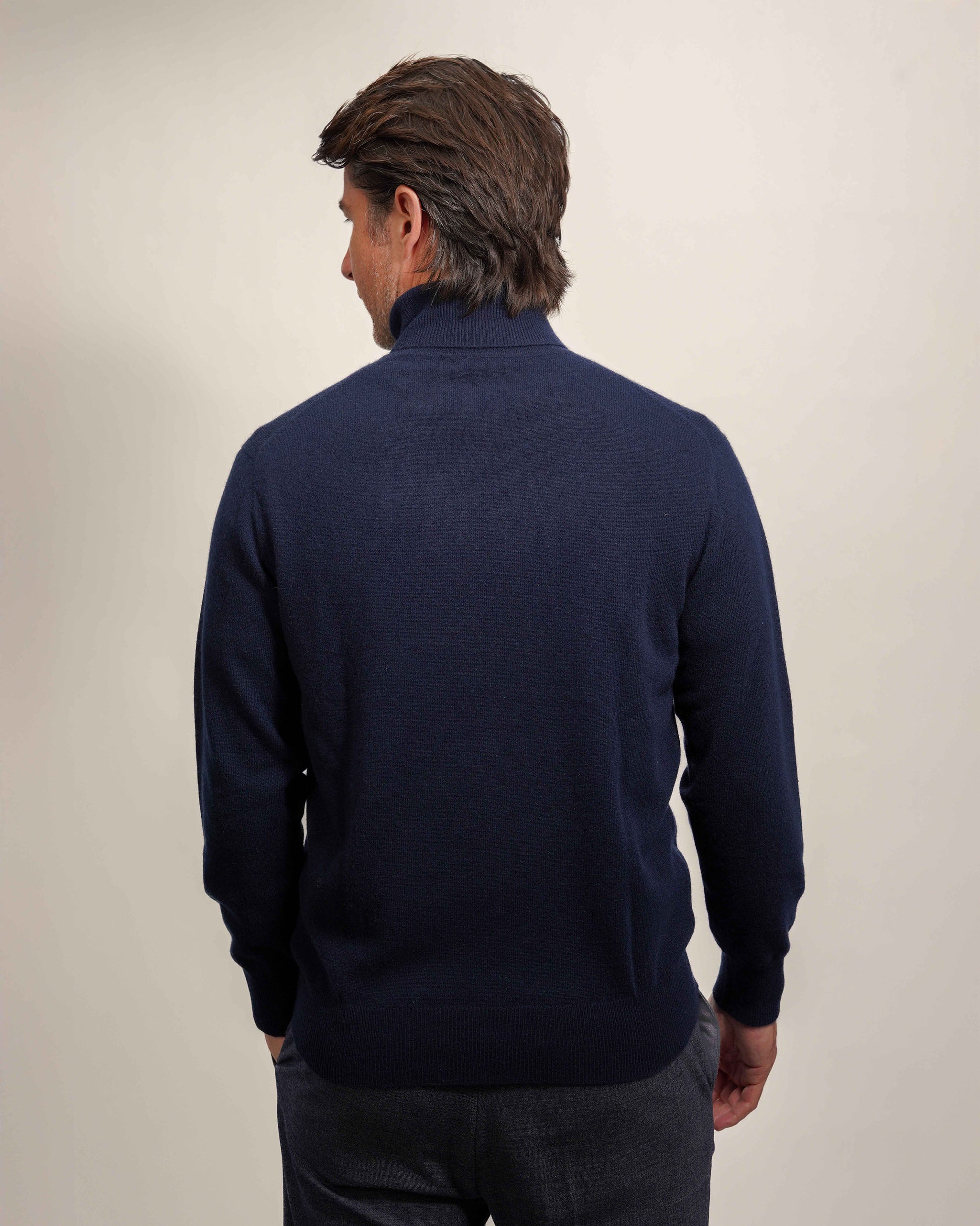 Men's High-Neck Cashmere Jumper