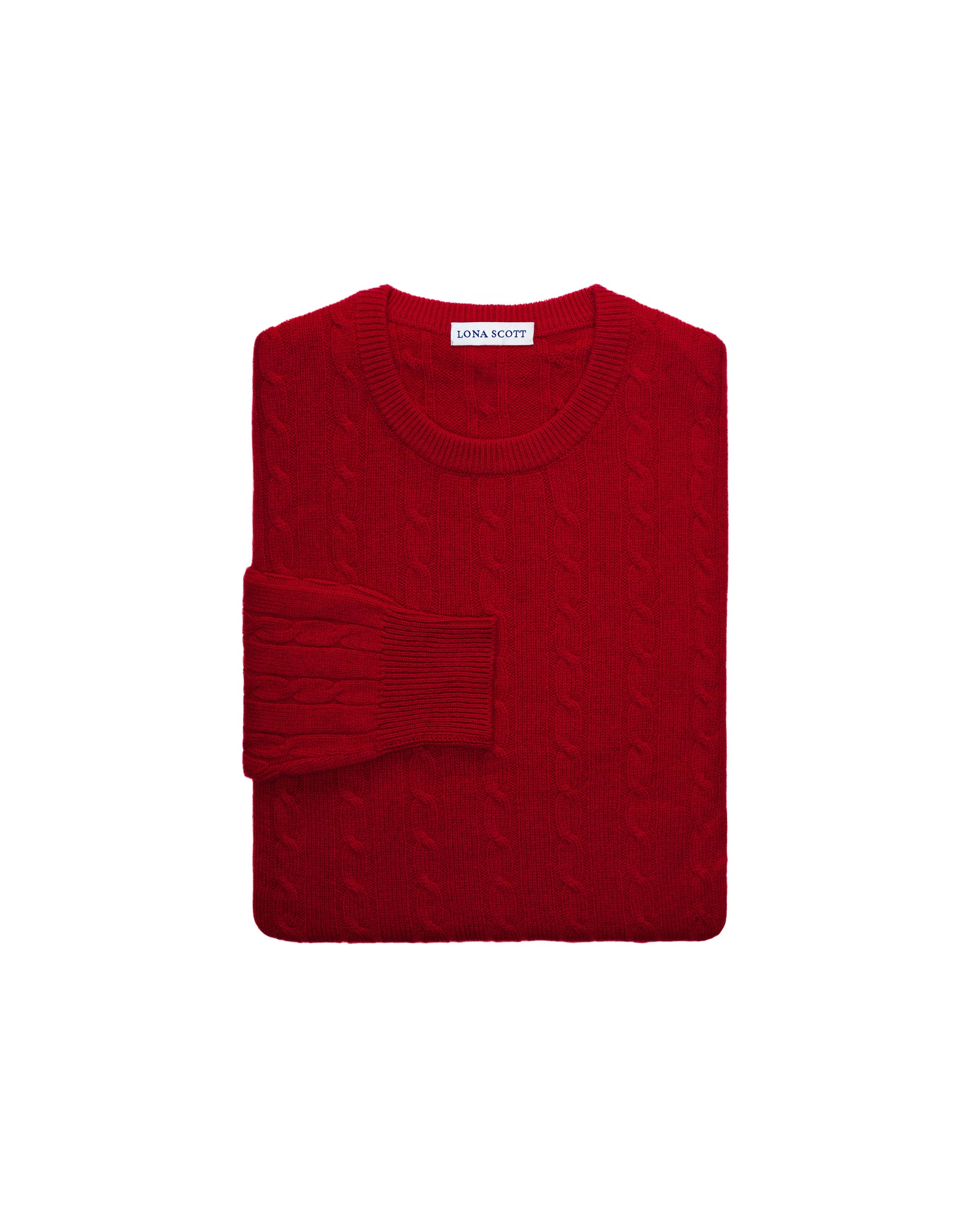 Mens Pure Cashmere Cable Jumper