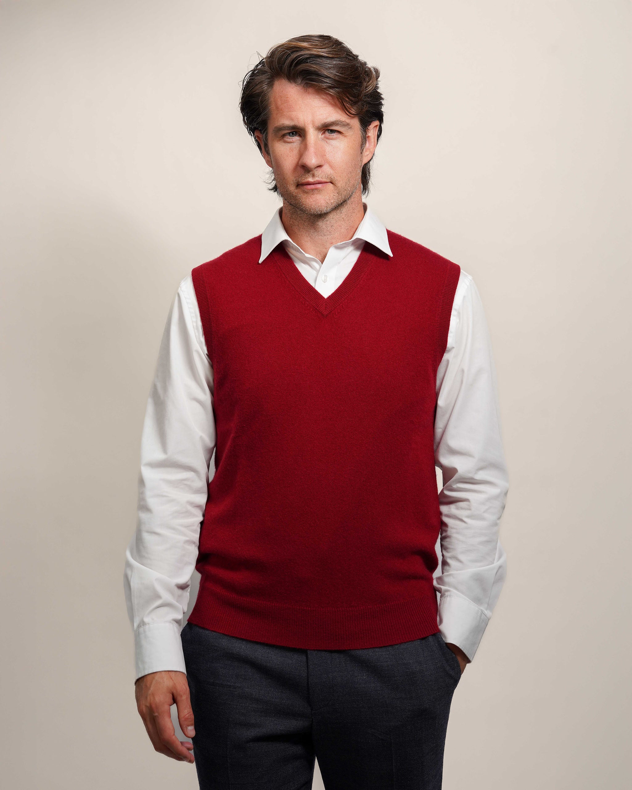 Men's Pure Cashmere Slipover