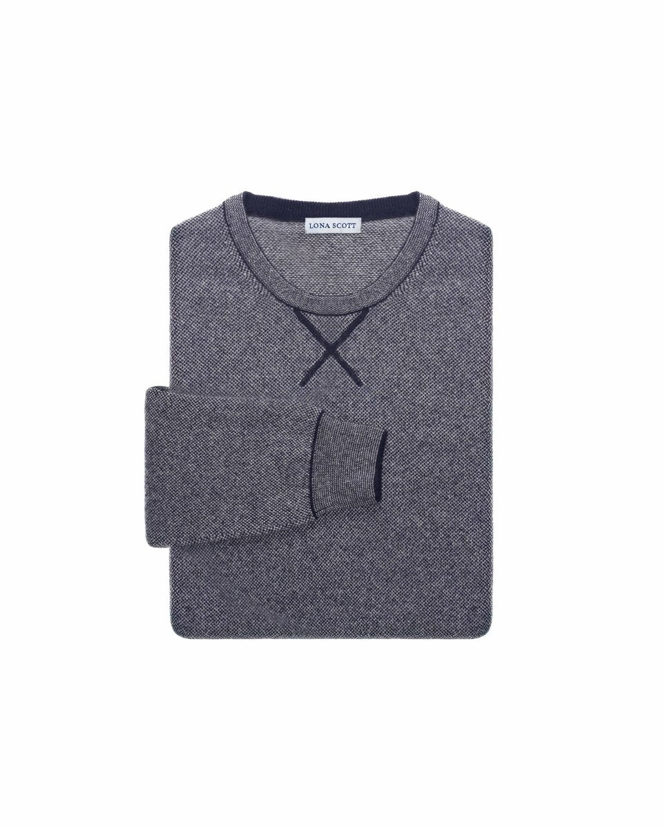 Men's Cashmere Jacquard Jumper - LonaScott