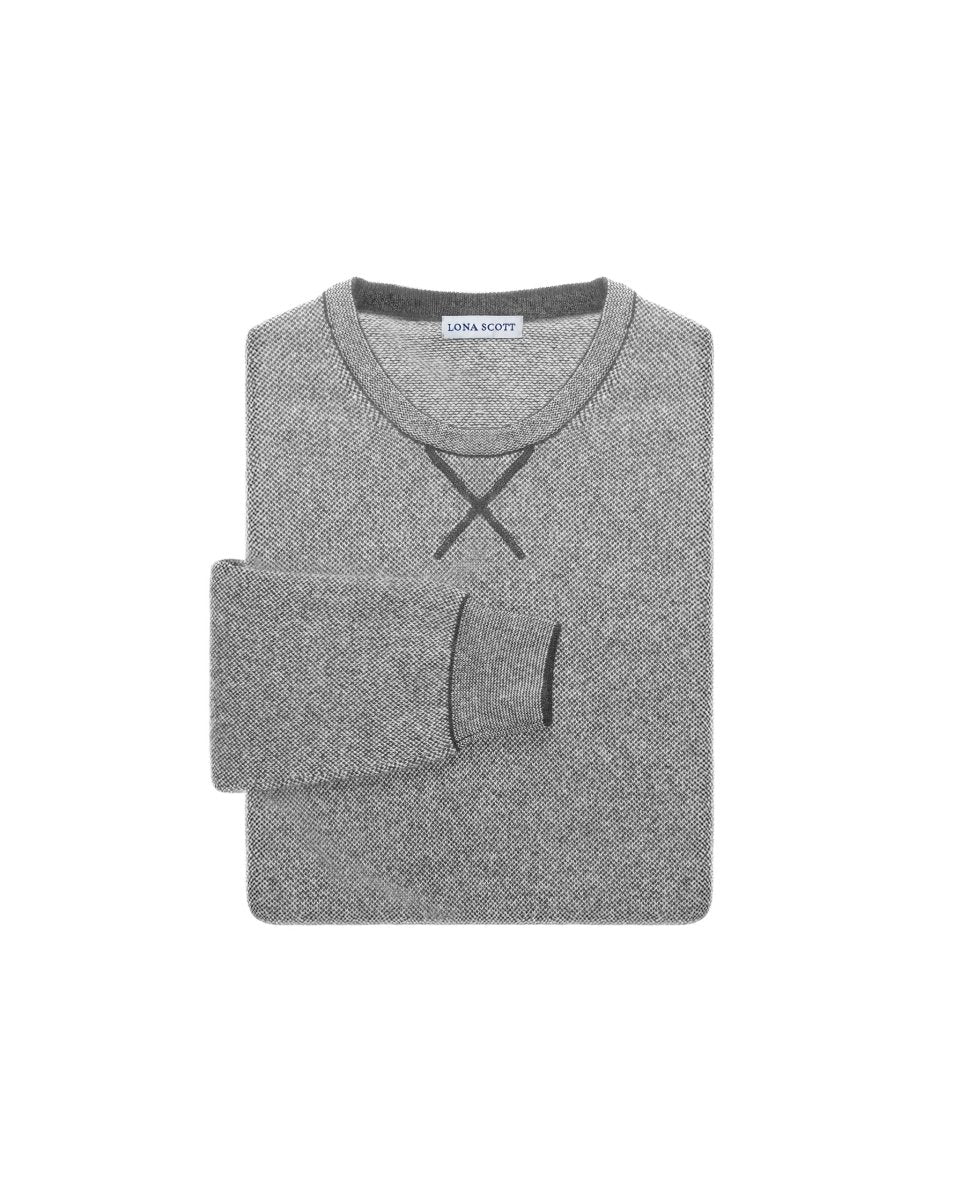 Men's Cashmere Jacquard Jumper - LonaScott