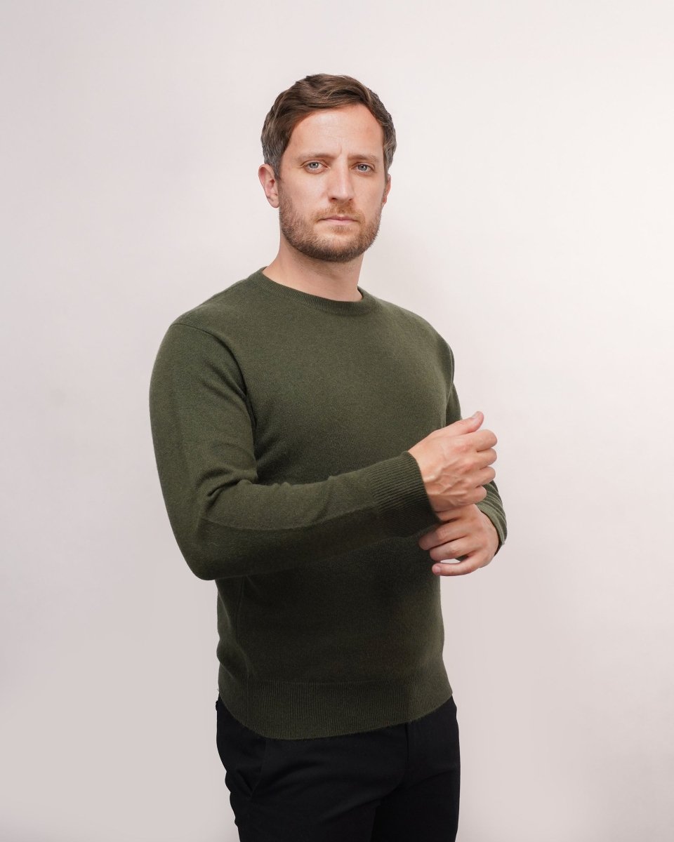 Men's Cashmere Round Neck Jumper - LonaScott
