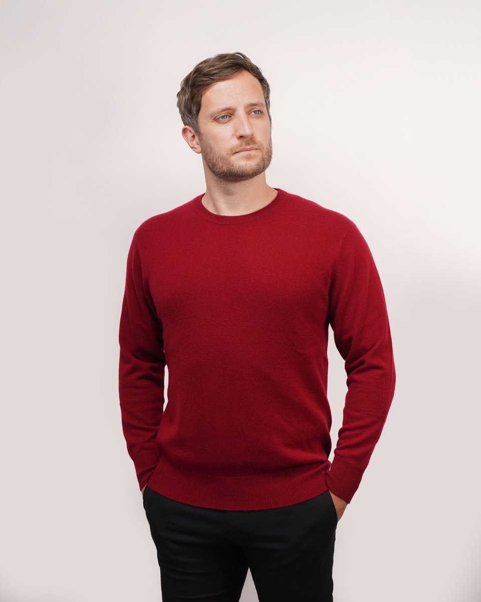 Men's Cashmere Round Neck Jumper - LonaScott