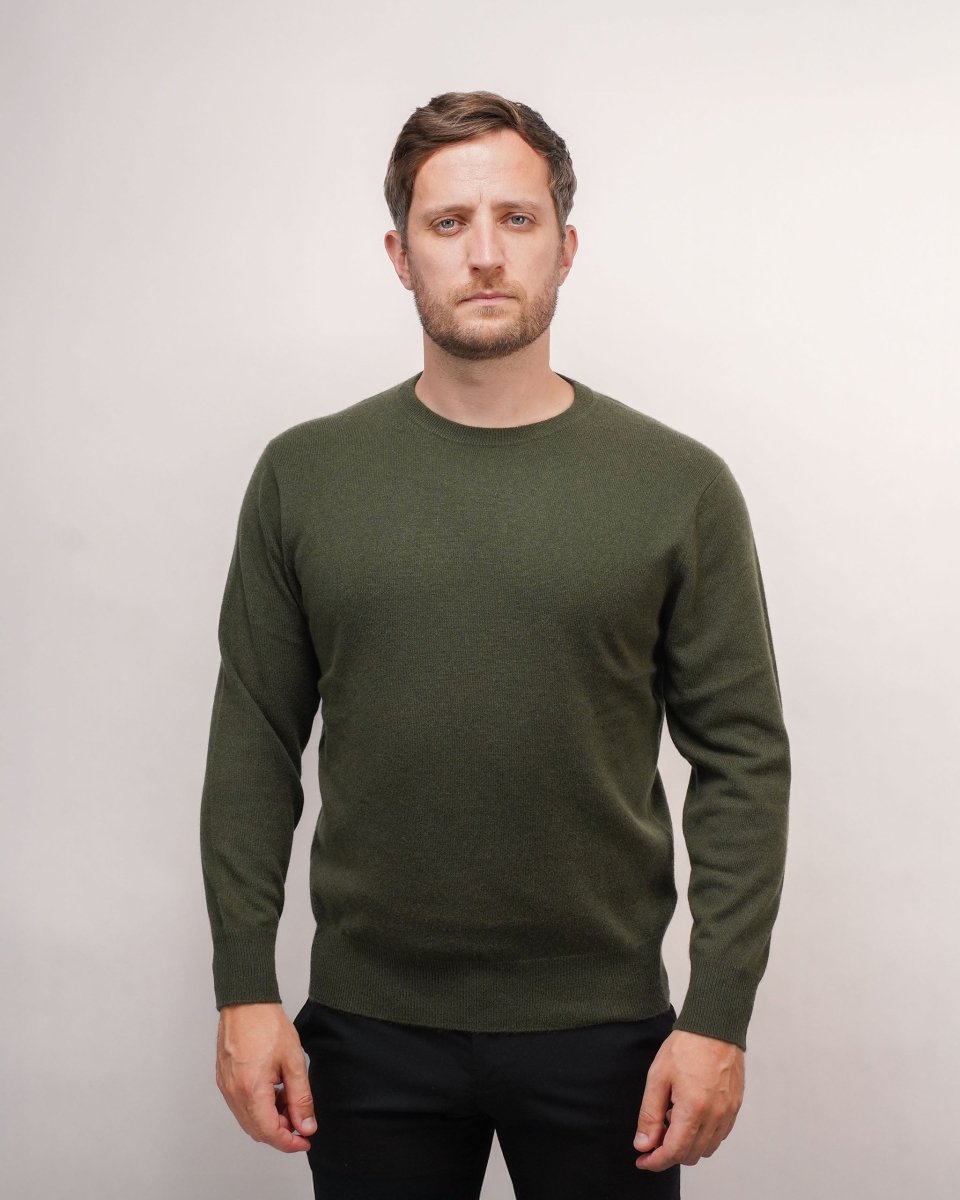 Men's Cashmere Round Neck Jumper - LonaScott