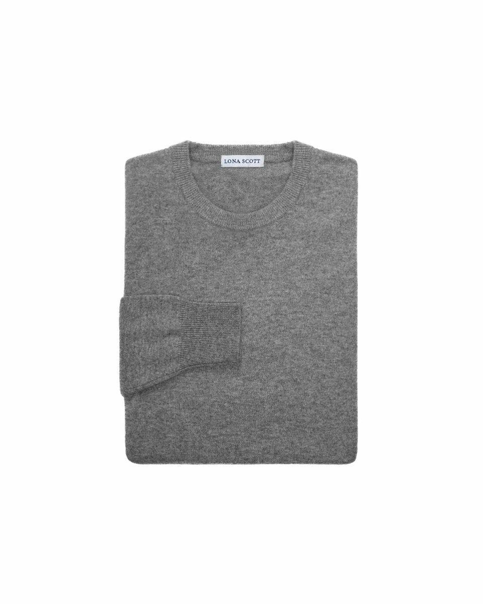 Men's Cashmere Round Neck Jumper - LonaScott