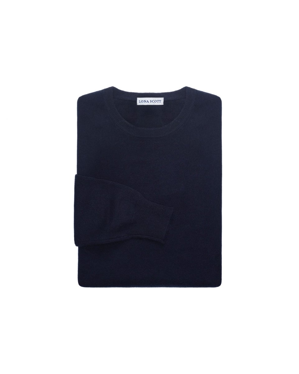 Men's Cashmere Round Neck Jumper - LonaScott