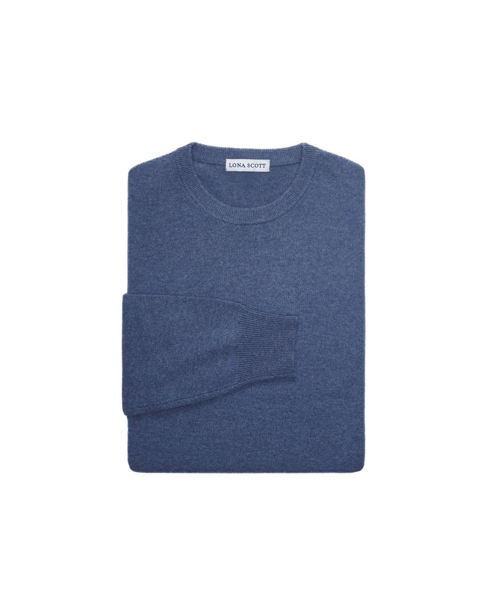 Men's Cashmere Round Neck Jumper - LonaScott