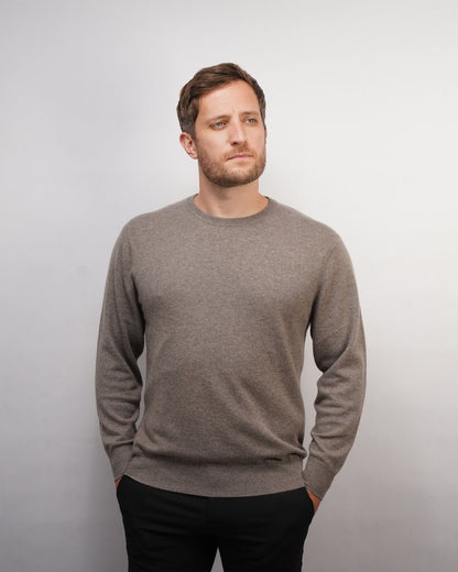Men's Cashmere Round Neck Jumper - LonaScott