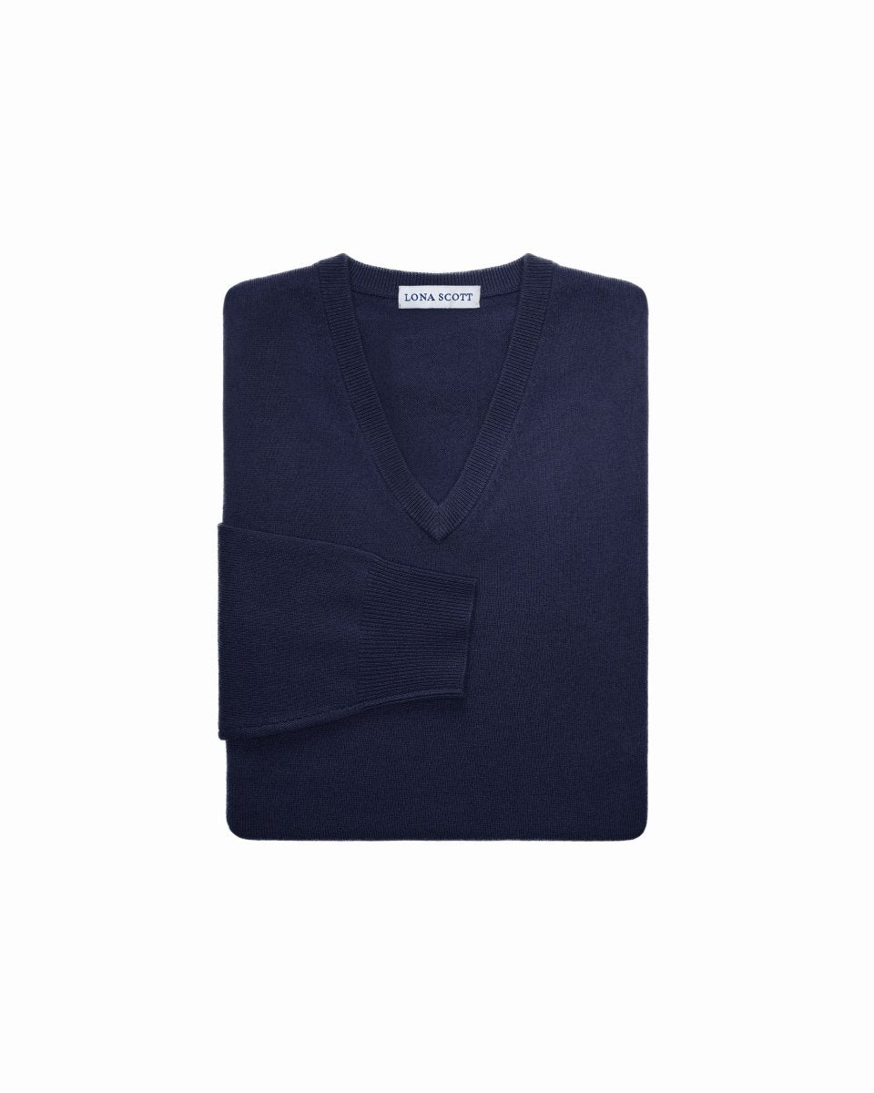 Men's Cashmere V - Neck Jumper - LonaScott