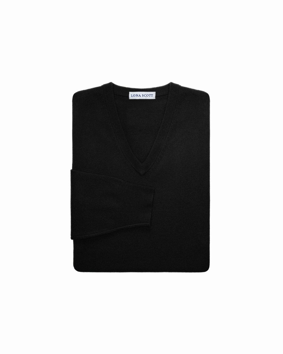 Men's Cashmere V - Neck Jumper - LonaScott