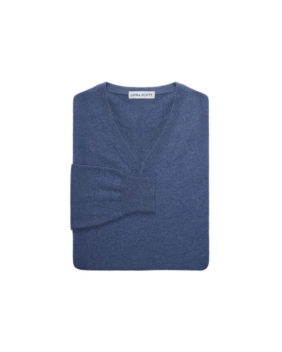 Men's Cashmere V - Neck Jumper - LonaScott