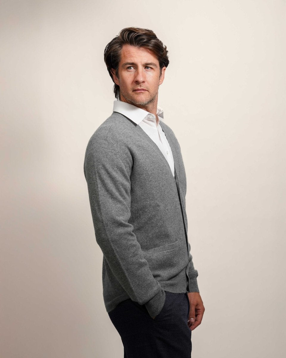 Men's Classic Cashmere Cardigan - LonaScott
