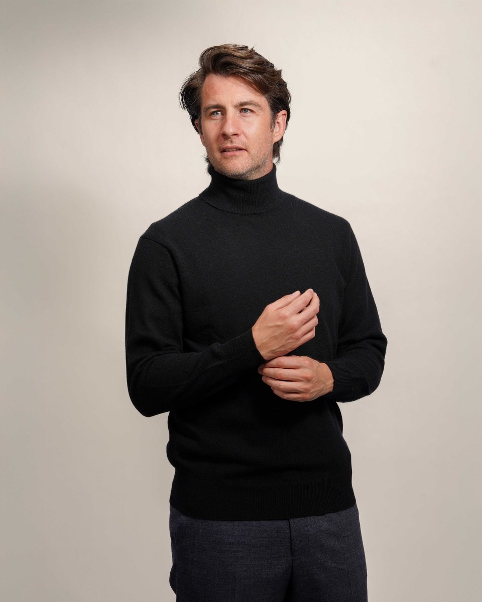 Men's High - Neck Cashmere Jumper - LonaScott