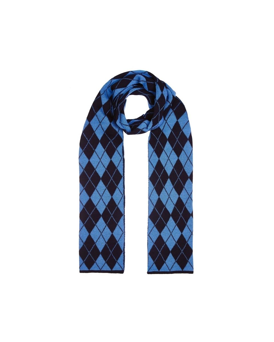 Mens Lambswool Argyle Scarf - LonaScott