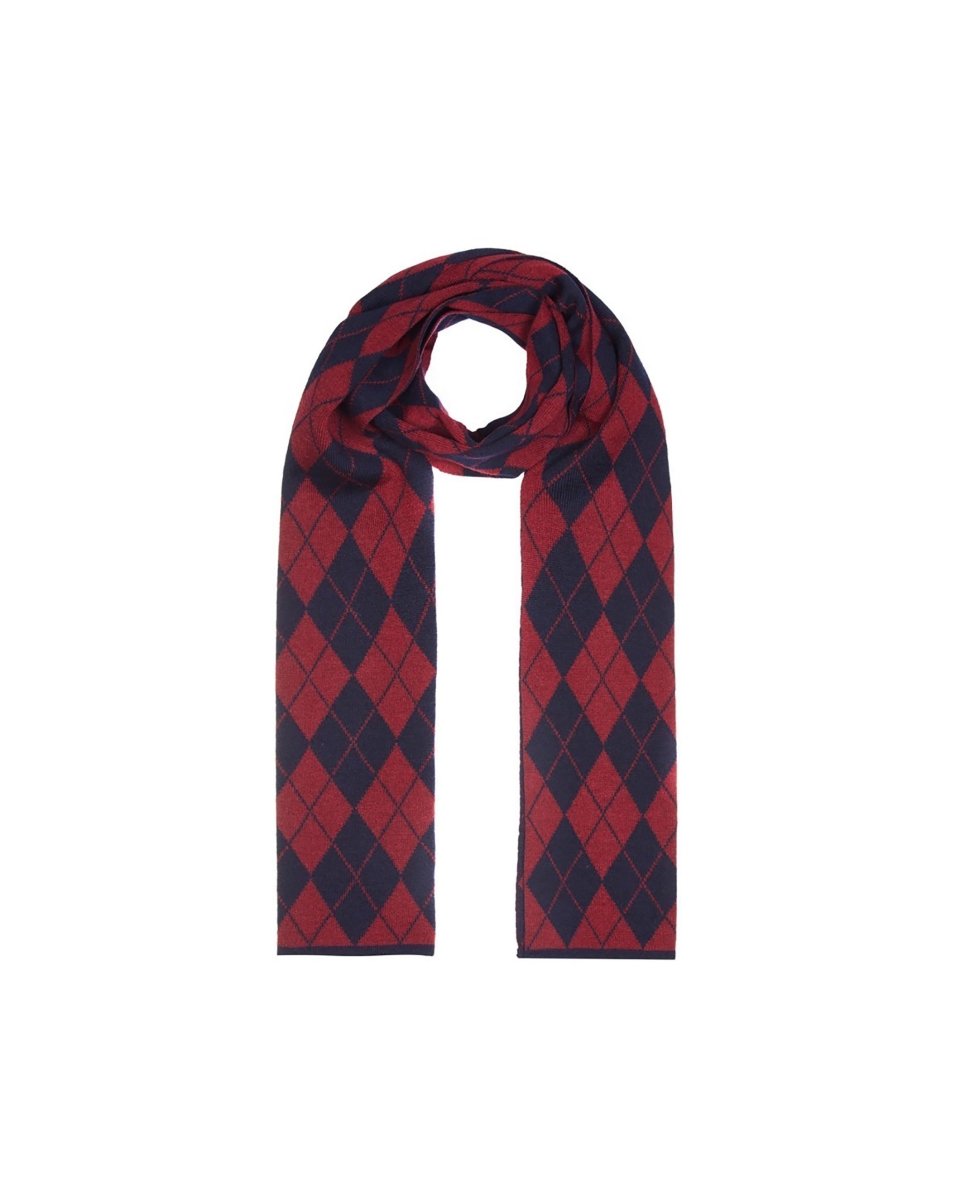 Mens Lambswool Argyle Scarf - LonaScott