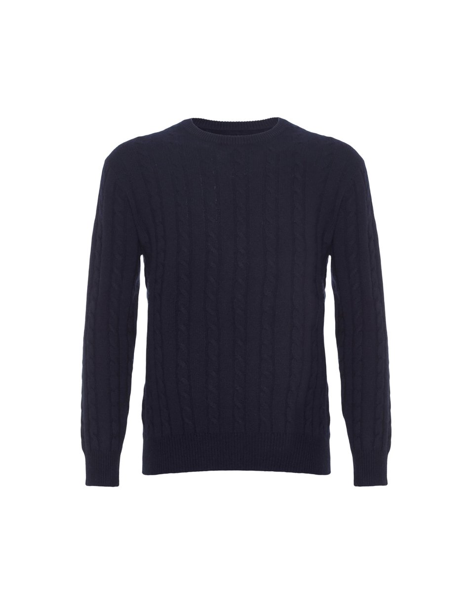 Mens Pure Cashmere Cable Jumper - LonaScott