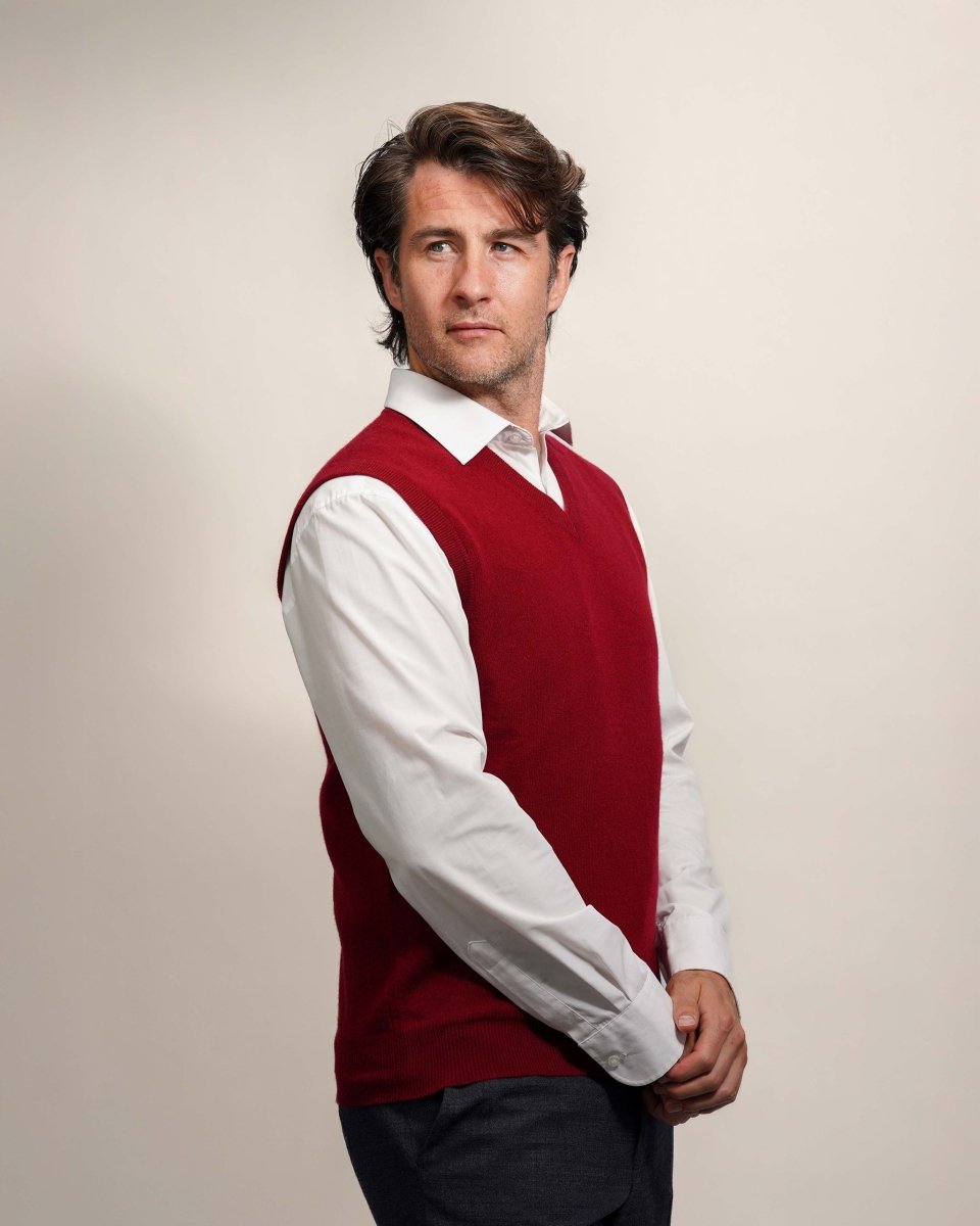 Men's Pure Cashmere Slipover - LonaScott