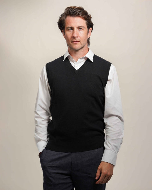 Men's Pure Cashmere Slipover - LonaScott