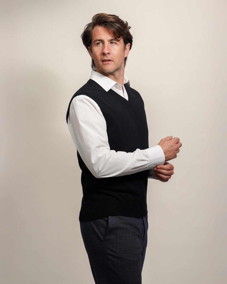 Men's Pure Cashmere Slipover - LonaScott