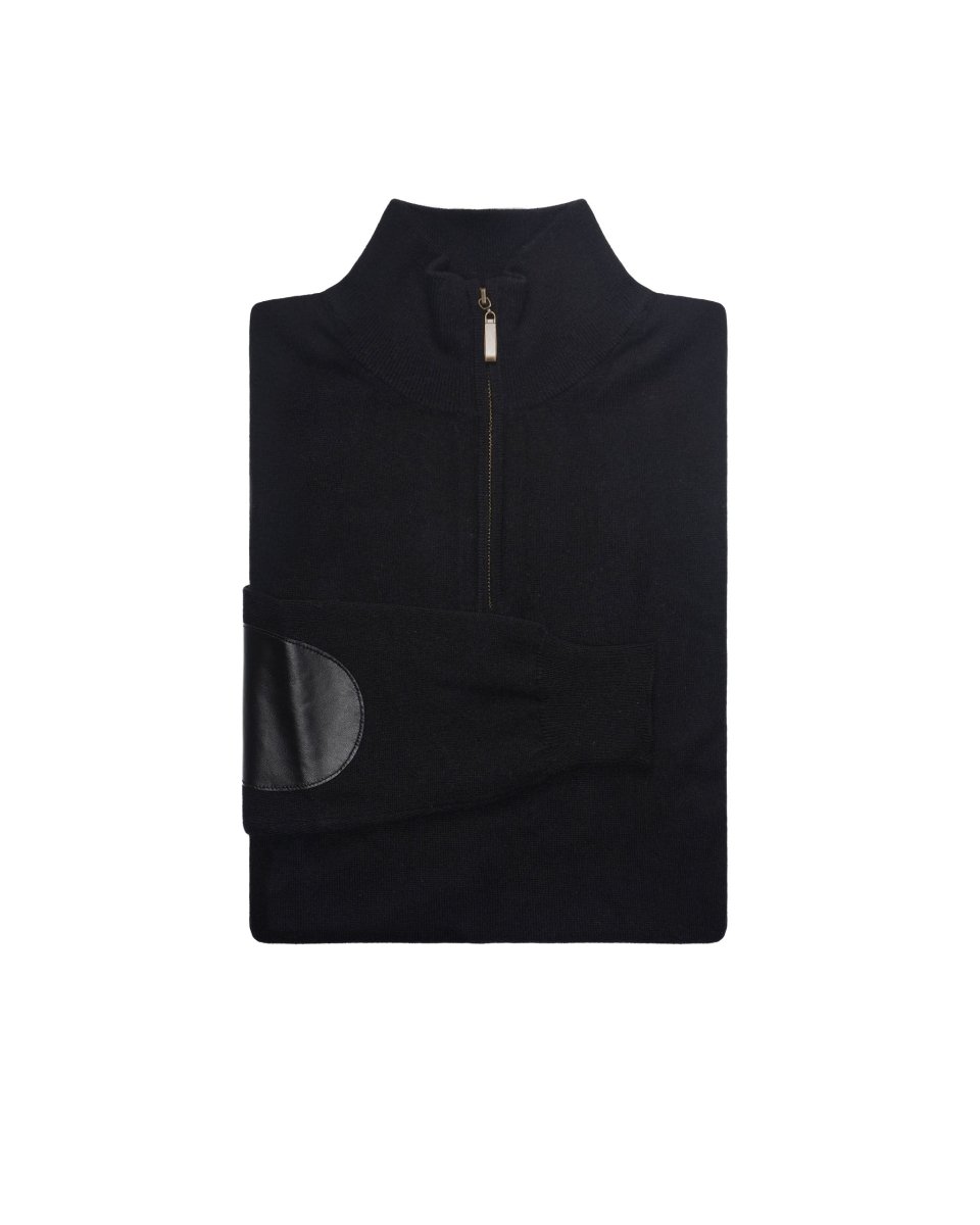 Men's Zip - Neck Cashmere Jumper - LonaScott