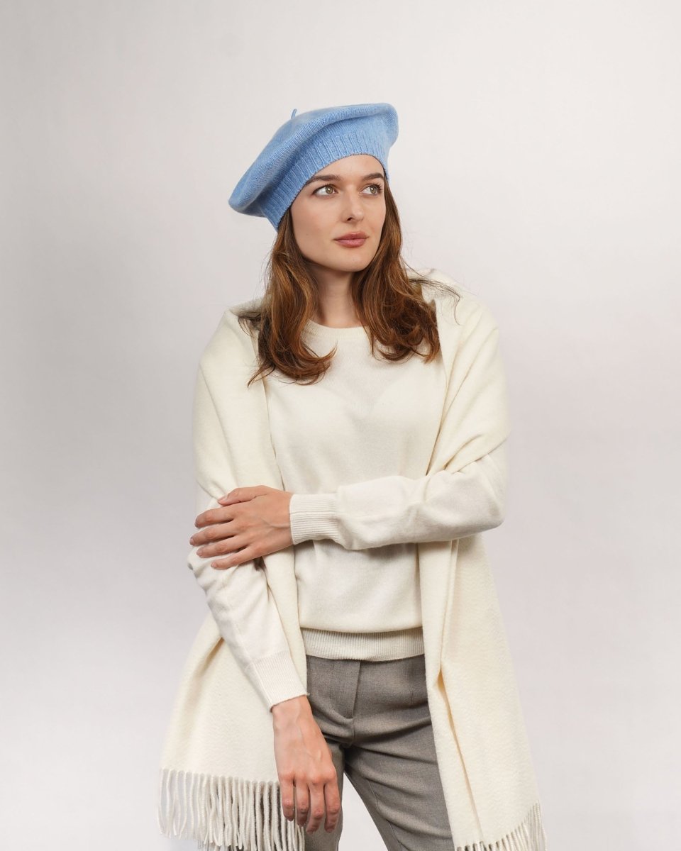 Pure Cashmere Beret - LonaScott