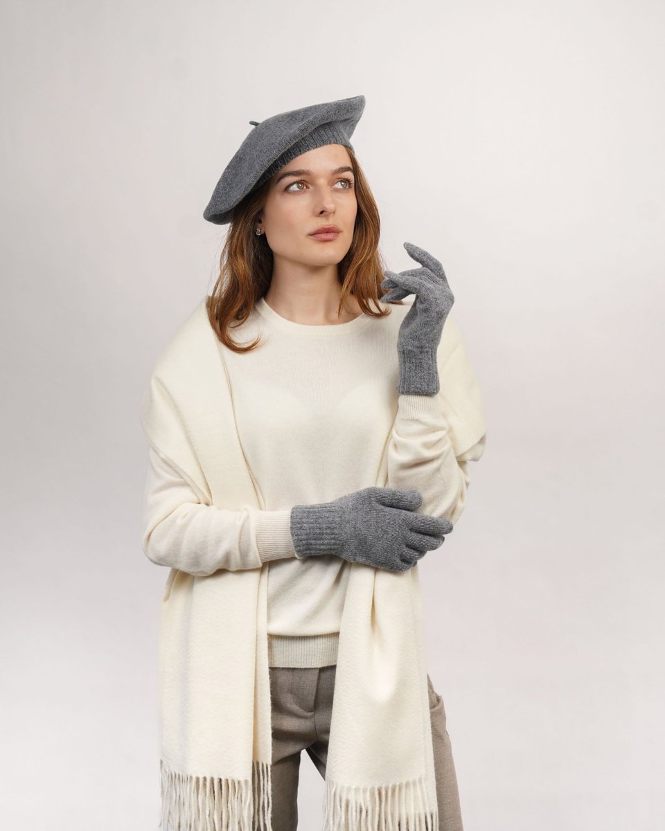 Pure Cashmere Beret - LonaScott