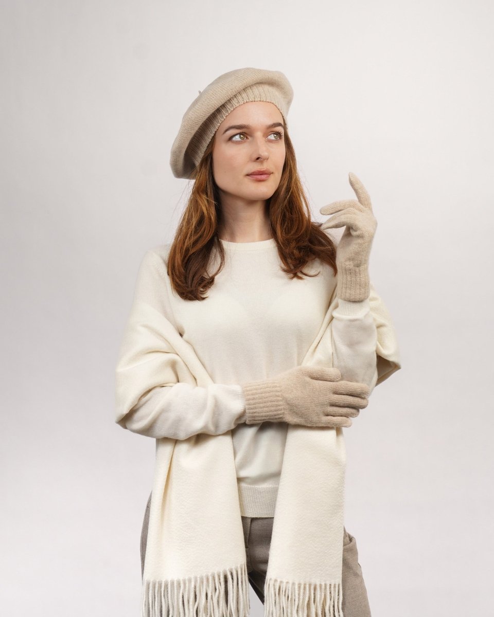 Pure Cashmere Beret - LonaScott