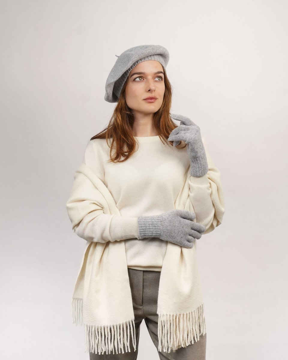 Pure Cashmere Beret - LonaScott