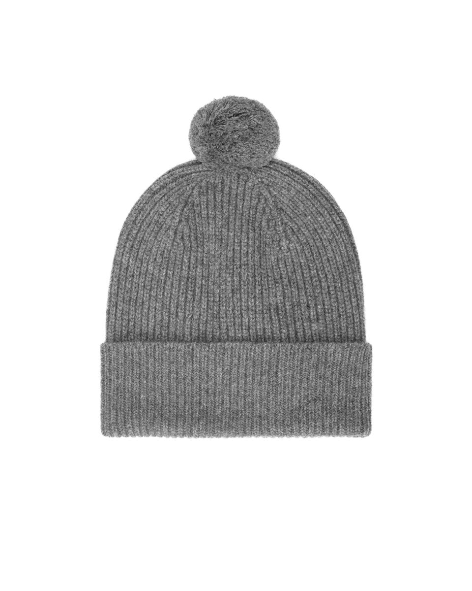 Pure Cashmere Bobble Hat - LonaScott