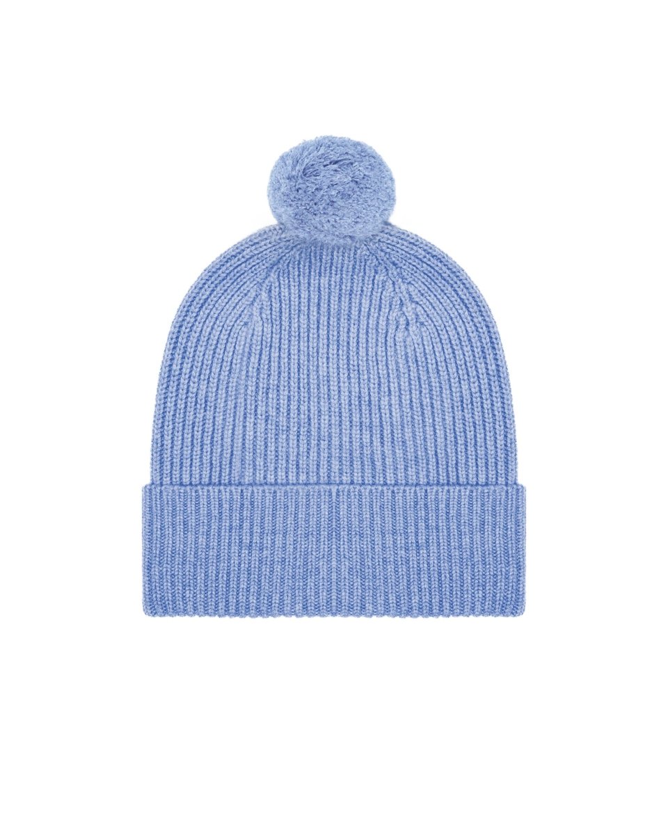 Pure Cashmere Bobble Hat - LonaScott