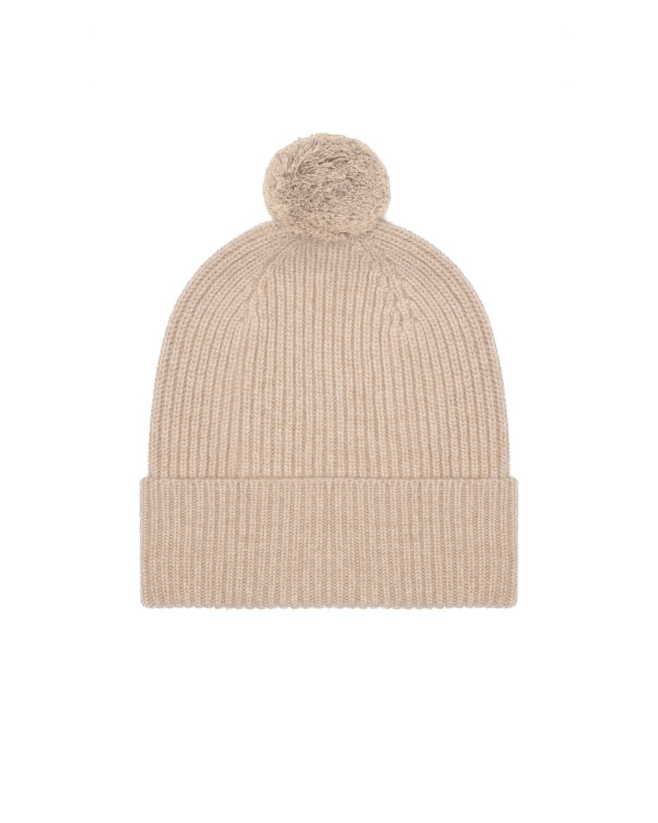 Pure Cashmere Bobble Hat - LonaScott