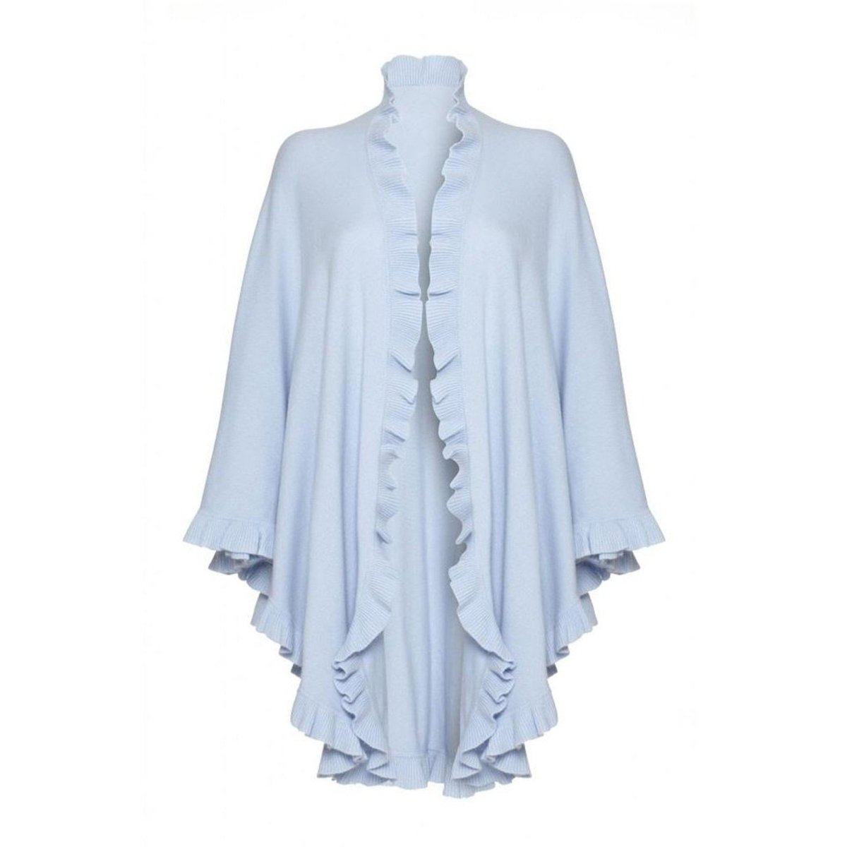 Pure Cashmere Frilly Cape - LonaScott