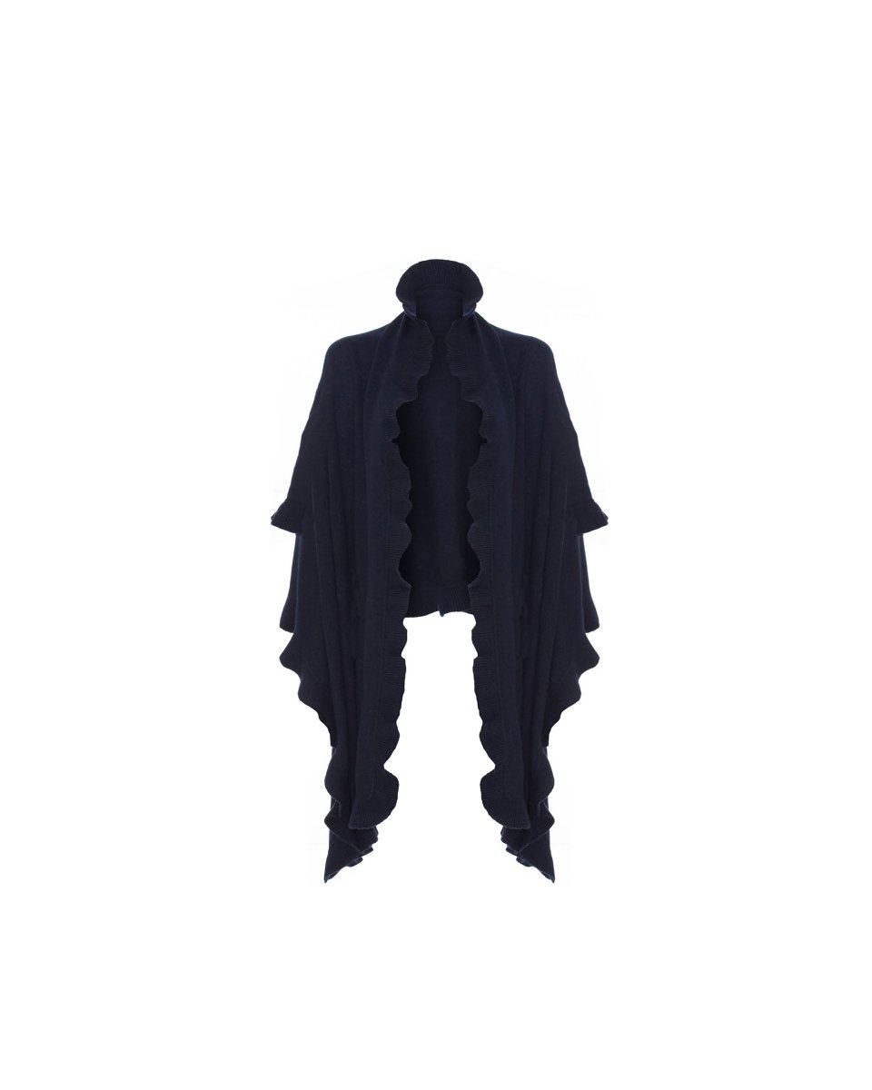 Pure Cashmere Frilly Wrap - LonaScott